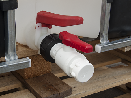 Llave de salida para GRG acodada