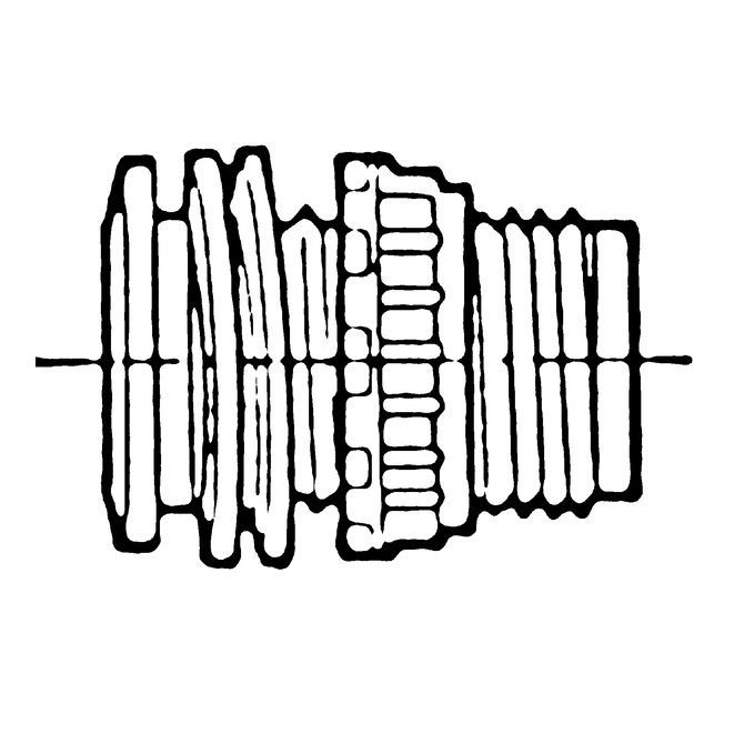 Behälteranschluss, grau