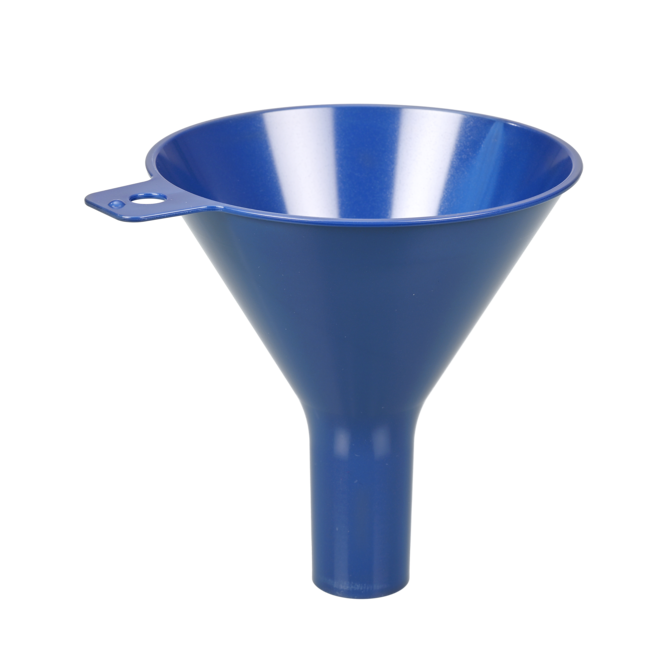 Embudo detectable para polvo