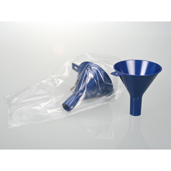 Embudo detectable para polvo