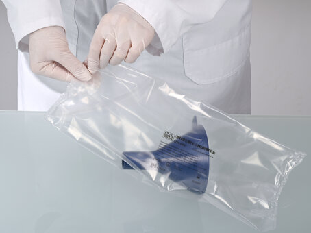 Embudo detectable para polvo