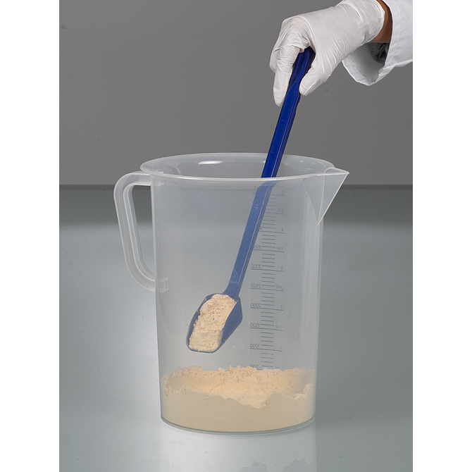 Pala detectable, mango largo, azul