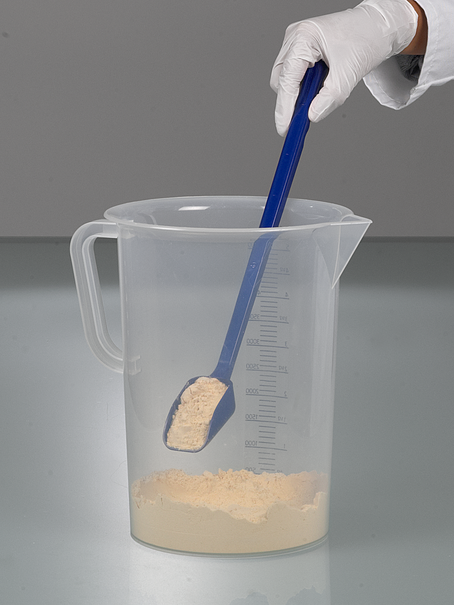 Pala detectable, mango largo, azul