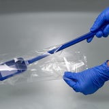 Pala detectable, mango largo, azul