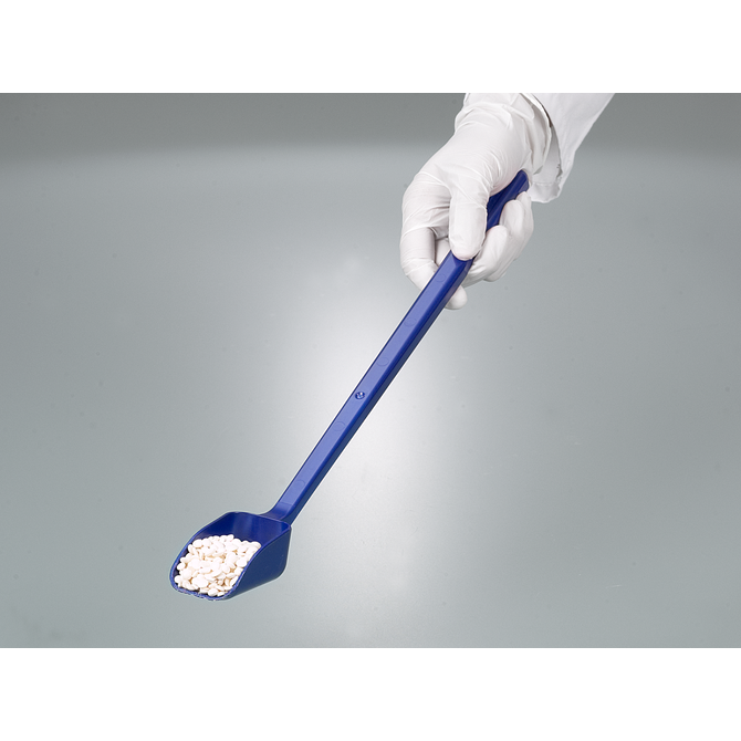 Pala detectable, mango largo, azul