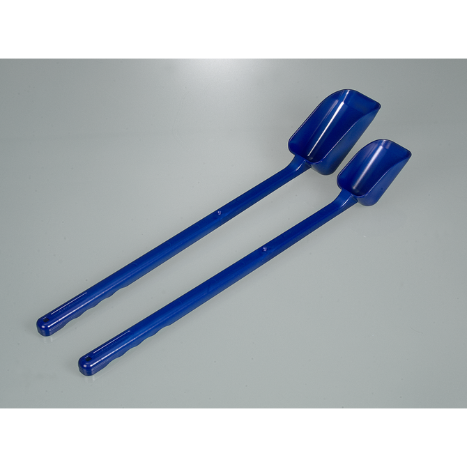 Pala detectable, mango largo, azul