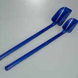 Pala detectable, mango largo, azul