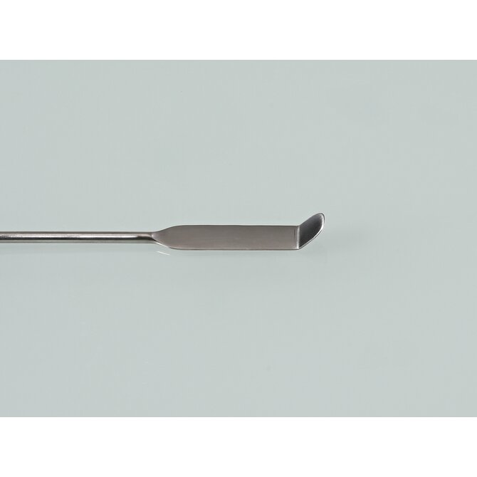 Double spatule Chattaway carrée/ronde courbée, en acier inoxydable