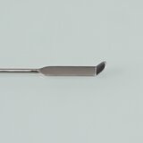 Double spatule Chattaway carrée/ronde courbée, en acier inoxydable