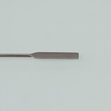 Double spatule Chattaway carrée/ronde courbée, en acier inoxydable