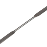 Double spatule Chattaway carrée/ronde courbée, en acier inoxydable