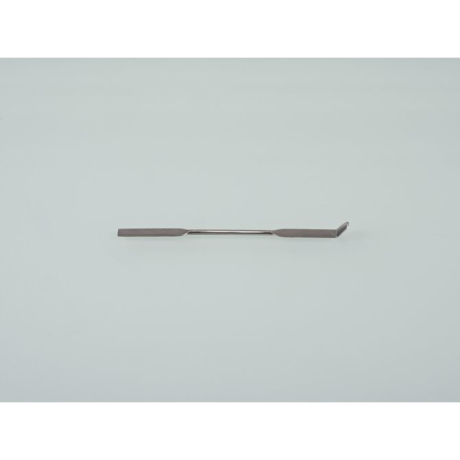 Double spatule Chattaway carrée/ronde courbée, en acier inoxydable