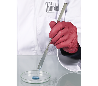 Doppelspatel eckig/abgerundet, aus Edelstahl