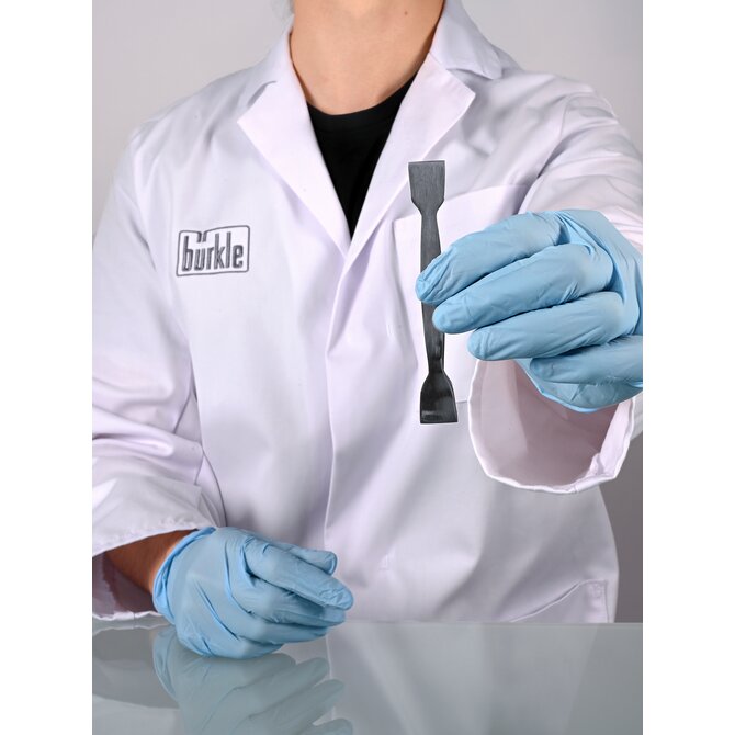 Spatule double plate/carrée, en acier inoxydable