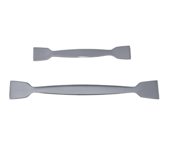 Spatule double plate/carrée, en acier inoxydable