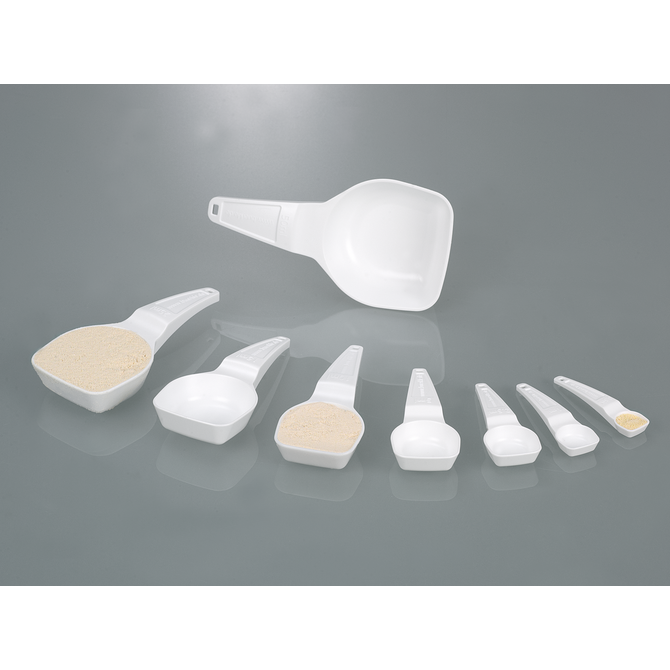 계량 스푼, 흰색