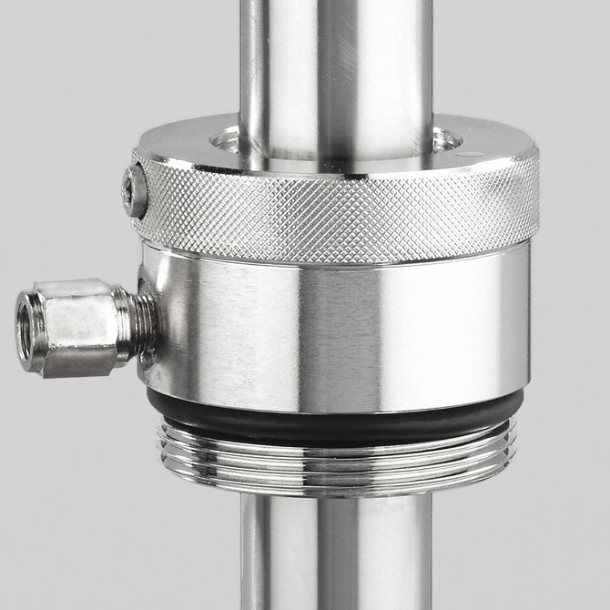 Gastight barrel connector
