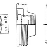 Fass-Gewindeadapter für G 3/4" Außengewinde