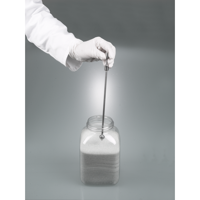 Barrena sacamuestras para sólidos a granel que se atascan