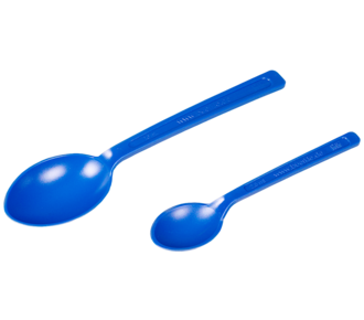 Cuchara para alimentos, azul