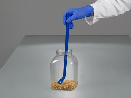 Food spoons, long handle, blue