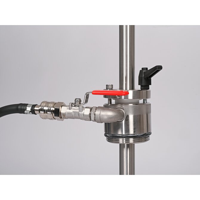 Pompe à solvant à commande à pied - Flexible d'écoulement & robinet