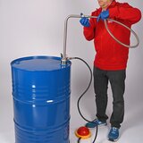 Pompe à solvant à commande à pied - Flexible d'écoulement & robinet