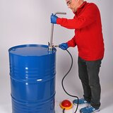 Pompe à solvant à commande à pied - Flexible d'écoulement & robinet