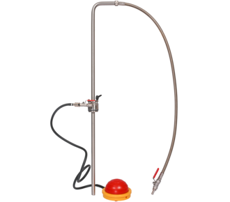 Bomba de solvente acionada por pedal - mangueira de descarga/ torneira