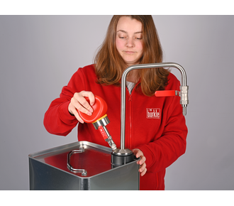 Bomba de solvente acionada manualmente, para recipientes de folha de Flandres