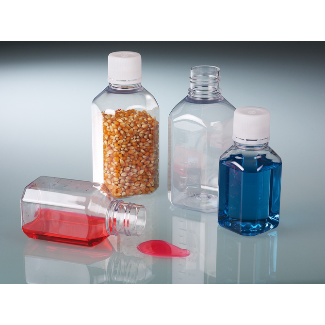 Botella para laboratorio PET estéril