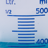 Градуированные мензурки с ручкой, синяя шкала