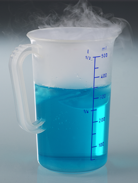 Градуированные мензурки с ручкой, синяя шкала