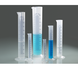 Proveta de medição, PP, escala azul