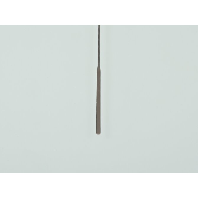 Micro spatule double carrée/arrondie, en acier inoxydable