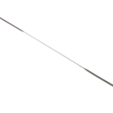 Micro spatule double carrée/arrondie, en acier inoxydable