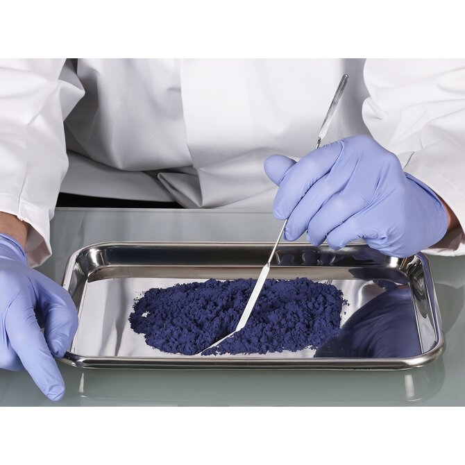 Micro spatule double carrée/arrondie, en acier inoxydable