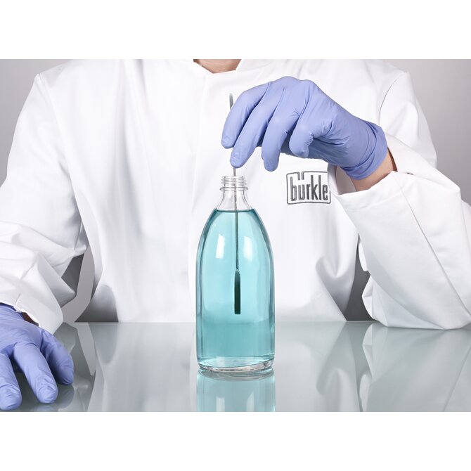 Micro spatule double carrée/arrondie, en acier inoxydable