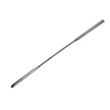 Mikro-Pulverspatel eckig/halbschalenförmig, aus Edelstahl