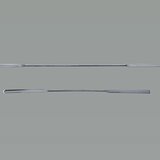 Mikro-Pulverspatel eckig/halbschalenförmig, aus Edelstahl