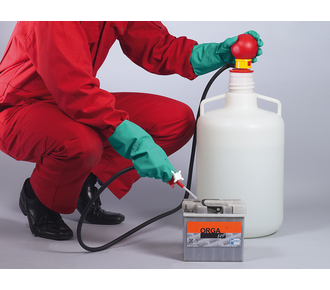 Χειροκίνητη λειτουργία αντλίας μπαταρίας OTAL®