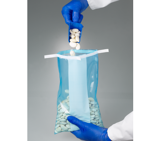 Saco de recolha de amostras SteriBag Azul