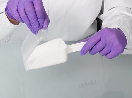 Schaufel LaboPlast®, Einweg, mit Deckel