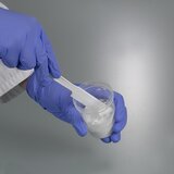 Sample spatula white, disposable