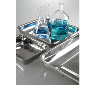 Taça de aço inoxidável, forma rasa