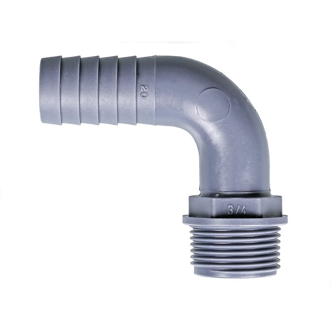 Tube bend, fixed, external thread