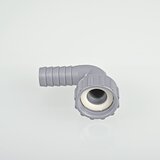 Tube bend, with cap nut, grey