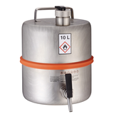 Réservoir de sécurité en inox, avec robinet