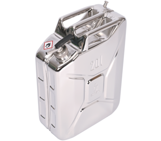 不锈钢安全罐，配有精细配料口和通风螺钉