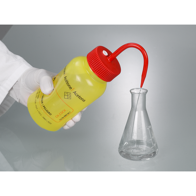 Sicherheits-Spritzflasche mit Entlüftungsventil